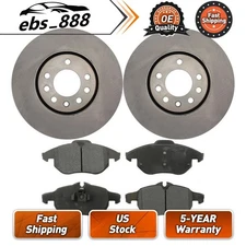 Front Brake Rotors Brake Pads Brake Kit for Saab 9-3 2.0L 2003-2007 2009-2011