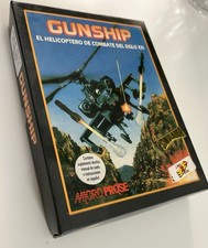 Gunship -  Micro Prose- IBM PC 3.5 Floppy Disk Set - Boxed Videogioco Vintage