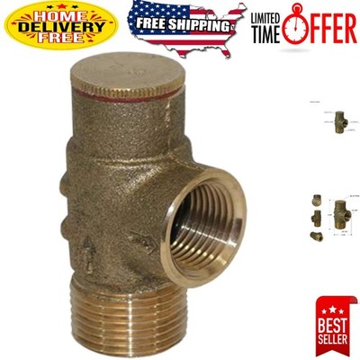 IAMPO Certified 75 PSI Brass Pressure Relief Valve with Durable Construction
