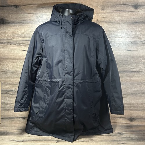 LL Bean blau Full Zip Kapuze langer Mantel Parka Damen 3XL Top Zustand - Bild 1 von 9