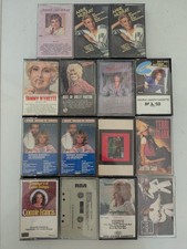 Country Cassette Tape Lot 15 Tapes Murray Wynette Parton Francis Judd Clark