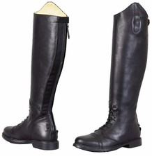 TuffRider Kids Baroque Leather Back Zipper Field Boots