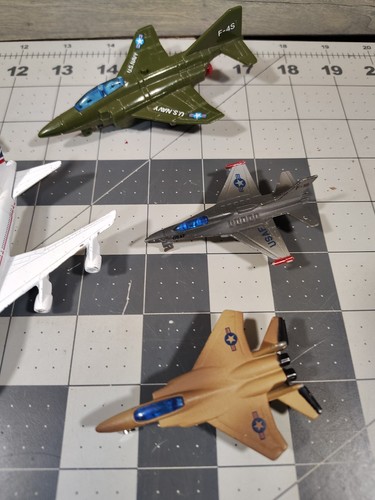 Diecast Us Fighter Jets e British Airline 747 aereo lotto di 8 - Foto 4 di 13
