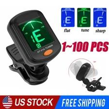 LCD Clip On Chromatic Acoustic Electric Guitar Bass Ukulele Banjo Violin Tuner