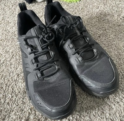ASICS Gel Shoes Mens 11.5 Black Running Comfort Breathable Streetwear 133 EUC