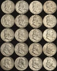 Roll of 20 Circulated 1963 Franklin Half Dollar 90% Silver Coins
