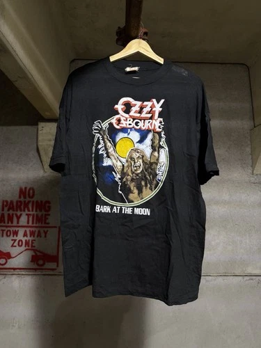 80s Ozzy Osbourne Werewolf Bark At The Moon Rock Tour Co 1980s vintage concert t-shirt, vintage, single stitch, B+ condition