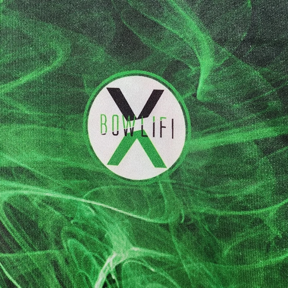 Camiseta deportiva de ciclismo BowLifi para hombre L verde humo gráfico manga corta cremallera frontal poliésteres Foto 4 de 4