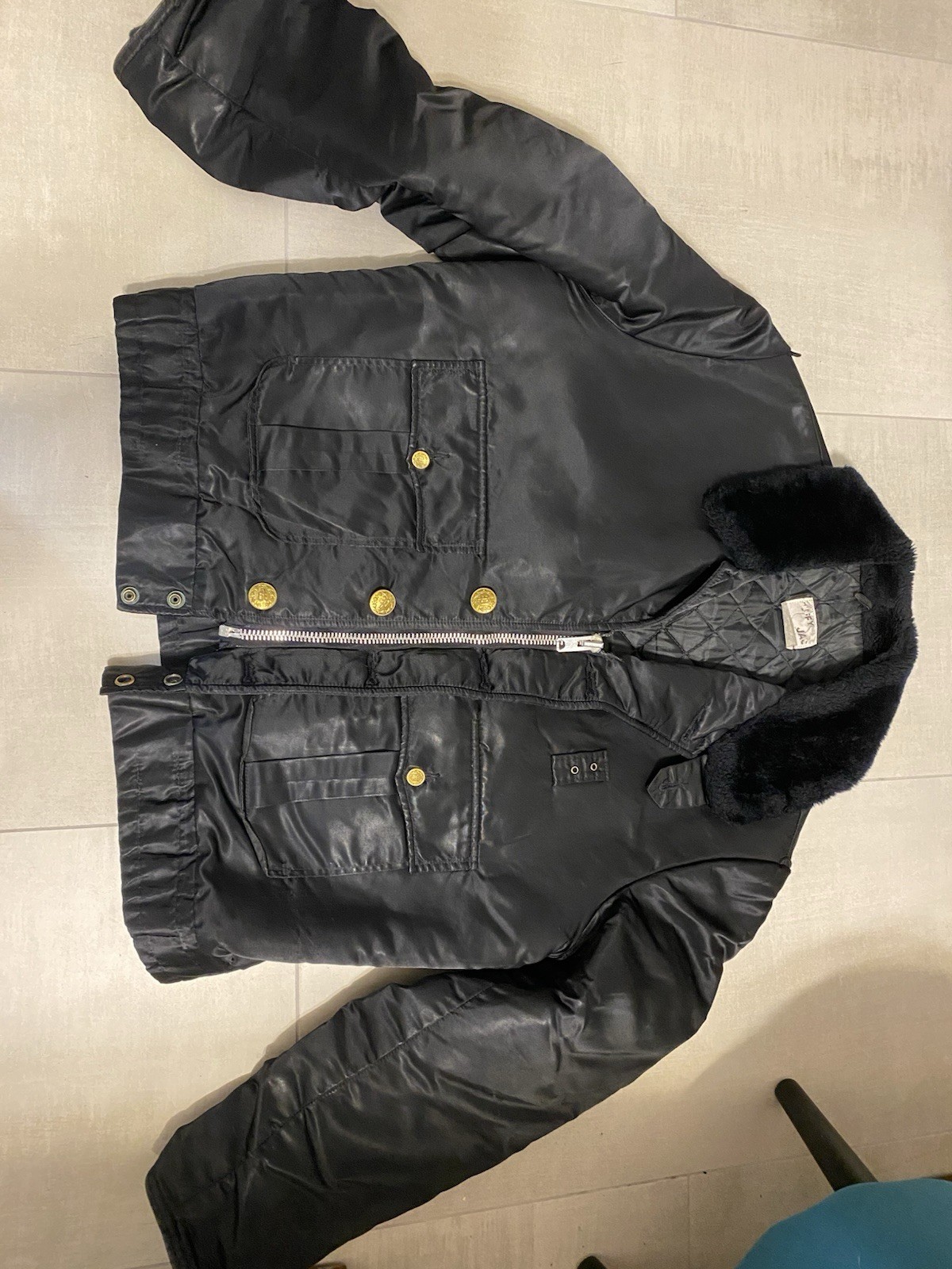 Tuffy Jac Black Police/Security jacket 60s-70s