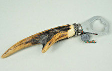 JAGDLICHER FLASCHENÖFFNER MIT ECHTEM HIRSCHHORN GRIFF