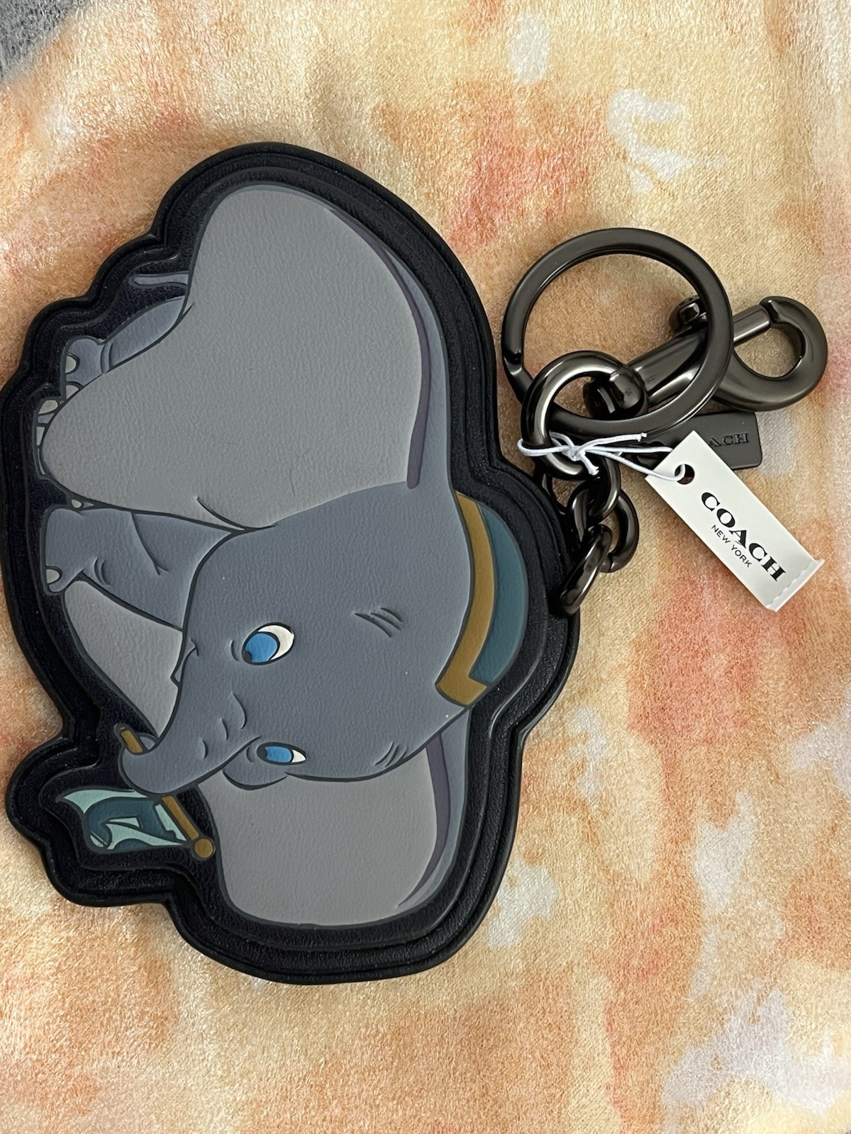 COACH DISNEY DUMBO LEATHER  Black  Dark COLOR BAG CHARM/ KEY CHAIN DUMBO New thumbnail 4