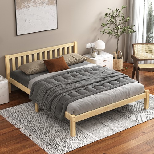 ALFORDSON Bed Frame Queen Double King Single Size Wooden Mattress Base Fenella - Picture 7 of 146
