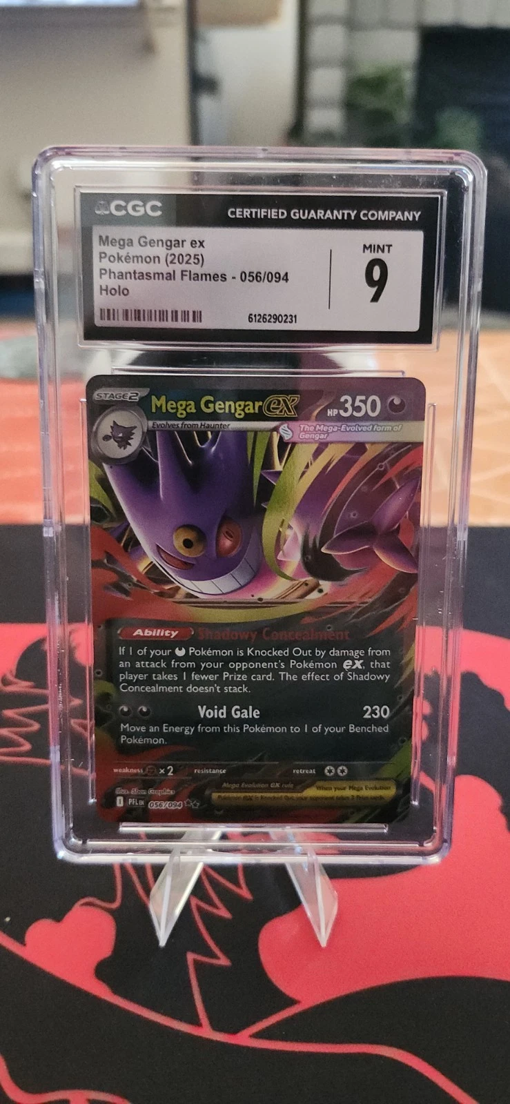 Pokémon Mega Gengar EX Double Rare Holo Card 056/094 CGC 9 Phantasmal Flames
