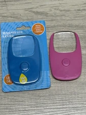 Light Up Magnifying Glass Magnifier Pocket Travel Set Of 2, 1 New In Package