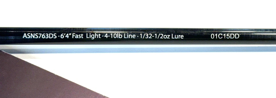 All Star "DROP SHOT" ASNano ASNS763DS Spinning Fishing Rod 6'-4" Fast Light -New - Image 4 of 4