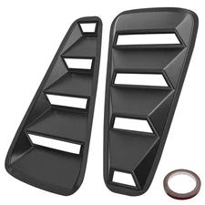 2Pcs 1/4 Quarter Side Window Louvers Scoop Cover Vent For Ford Mustang 2005~2014