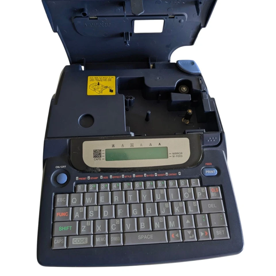 CASIO EZ-LABEL PRINTER KL-7200 Label It! Working - No Battery Cover - Image 3 of 4