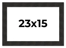 Contemporary Black Frame - UV Acrylic, Backing Board, Hanging Hardware Included