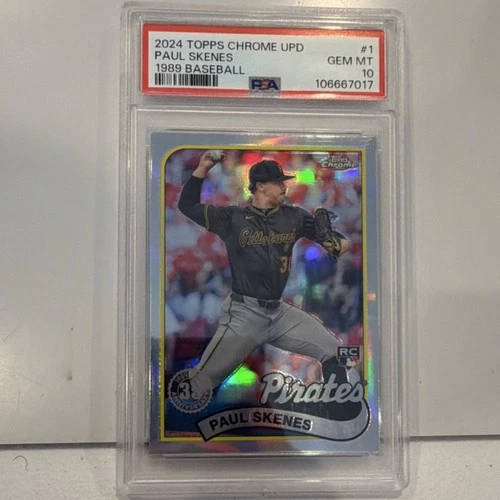 Topps 2024 Chrome Update Paul Skenes #89CU-1 Rookie Insert PSA 10 Pirates