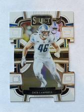 2023 Select Jack Campbell White Die Cut Prizm /199 Rookie Detroit Lions RC