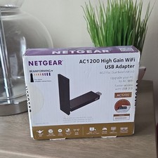 NETGEAR AC1200 High Gain Dual-Band WiFi USB Adapter A6210 USB 3.0 1200Mbps PC