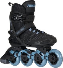 Roces Warp Thread TIF Skates MensBlack/Air Blue Size 9 84mm 82A Wheels.