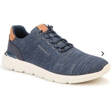 Rockport Mens Jaimson Total Motion Active Mesh Sneakers 10.5 Wide Blue NIB NWT