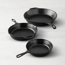 Brand New Lodge Seasoned Cast Iron Skillets, Set of 3 Free Shipping