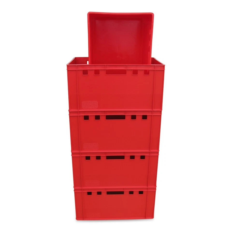 5 x Eurofleischkiste E3 NEU stapelbar Lagerkiste Metzgerkiste Kiste Box Behälter