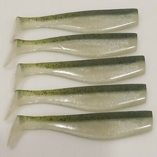 KUSTOM KRAFT PREMIUM STRIPER GLO 5" HAND POURED SUPER SOFT SWIMBAITS 30 PK