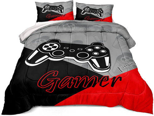 Gaming Bedding for Boys Teen Game Contoller Bedding Set for Kids down Alternativ