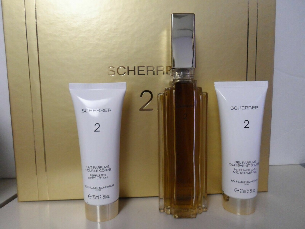 Scherrer 2 by jean-louis 3 pcs EDT Spray 3.3 oz, 2.5 oz Lotion