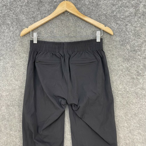 Athleta Yogo Womens Pants Size 2 Black Elastic Waist Straight Leg Zip 12309 - Picture 8 of 12