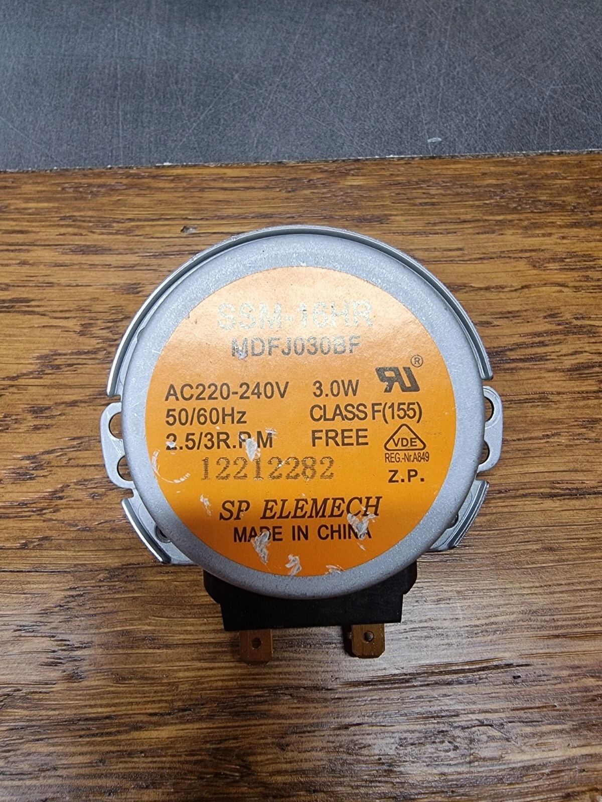 SAMSUNG MC28M6055CK/EU Replacement Turntable Motor 3W SSM-16HR MDFJ030BF