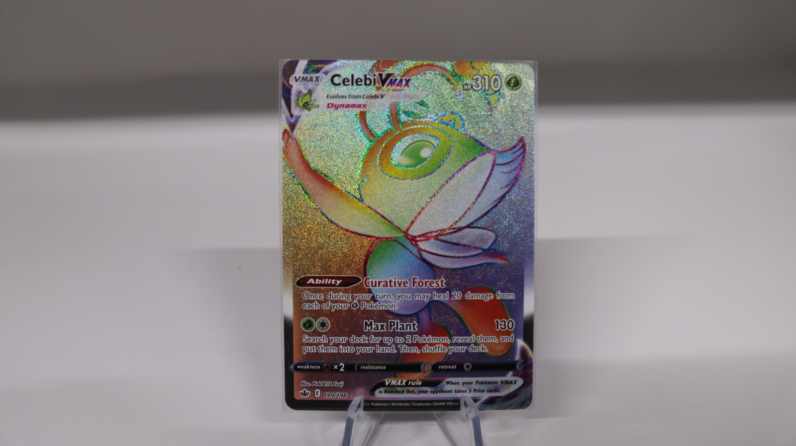 2021 Pokemon Chilling Reign Celebi VMAX #199 GEM MINT