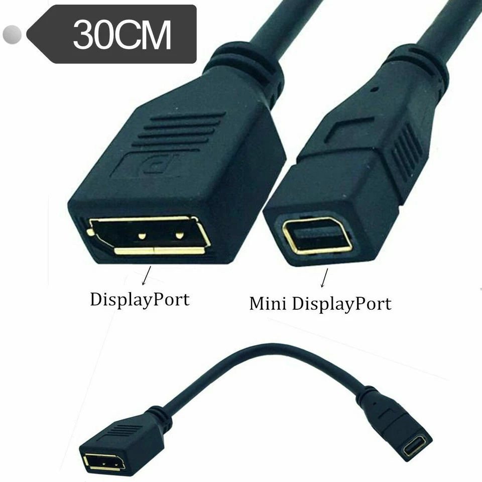 MINIDP(Mini Display Port)Female to DP (Display Port) Female Video Cable Adapter - Image 4 of 4