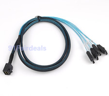 Internal Mini SAS SFF-8643 LSI SAS 9300-16I 12GB SAS3008 Connector SATA Cable