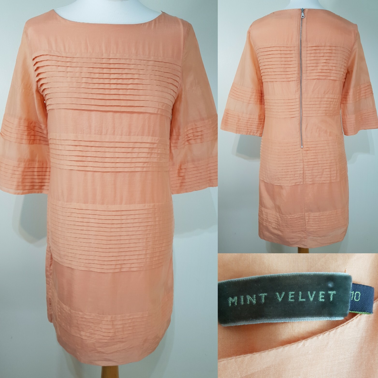 mint velvet orange dress