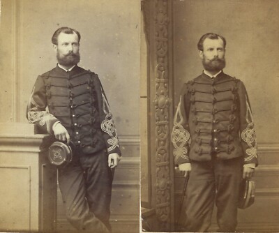 Lot 2 CDV Raymond Félix DANES Captain General Staff Algeria 1867 Future General