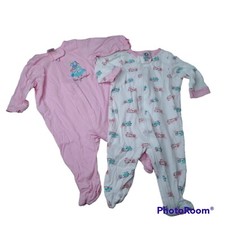 Gerber Baby Sleepers Girls Lot 0 3m Owls Love Footed Pajamas PJs Winter Warm