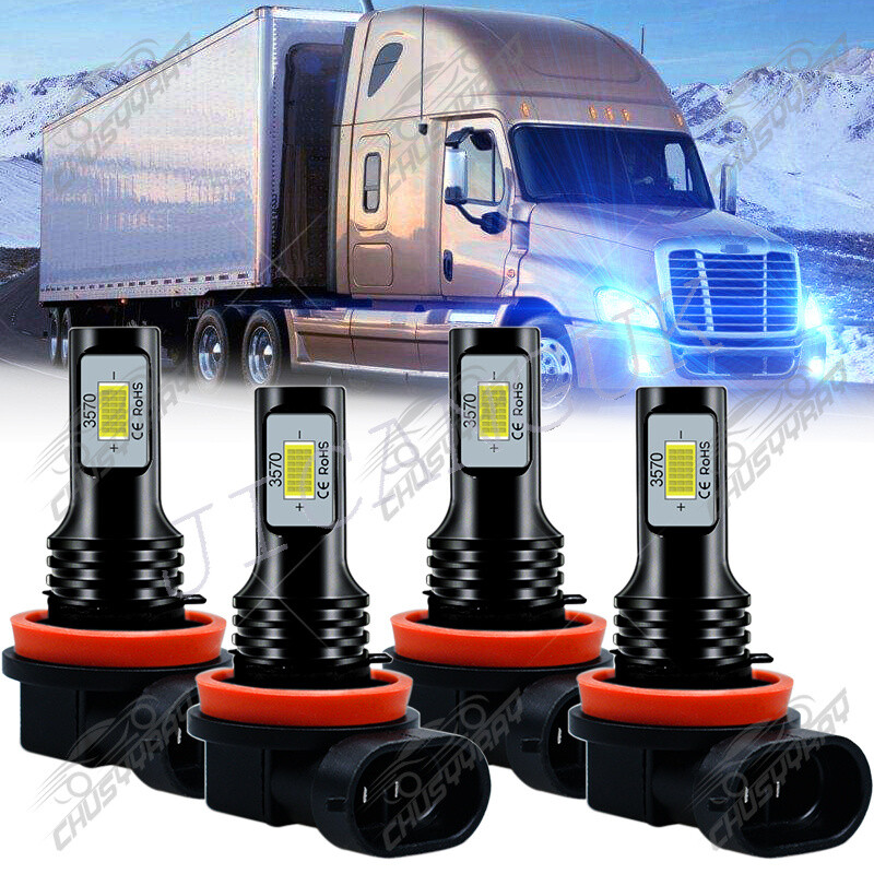 For Freightliner Cascadia 20082016 4X LED Headlight Hi/Lo+Fog Light