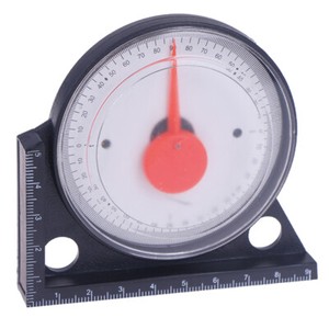ABS Horizontal Gauge Pointer Angle Gauge Inclinometer With Black Magnetic Base