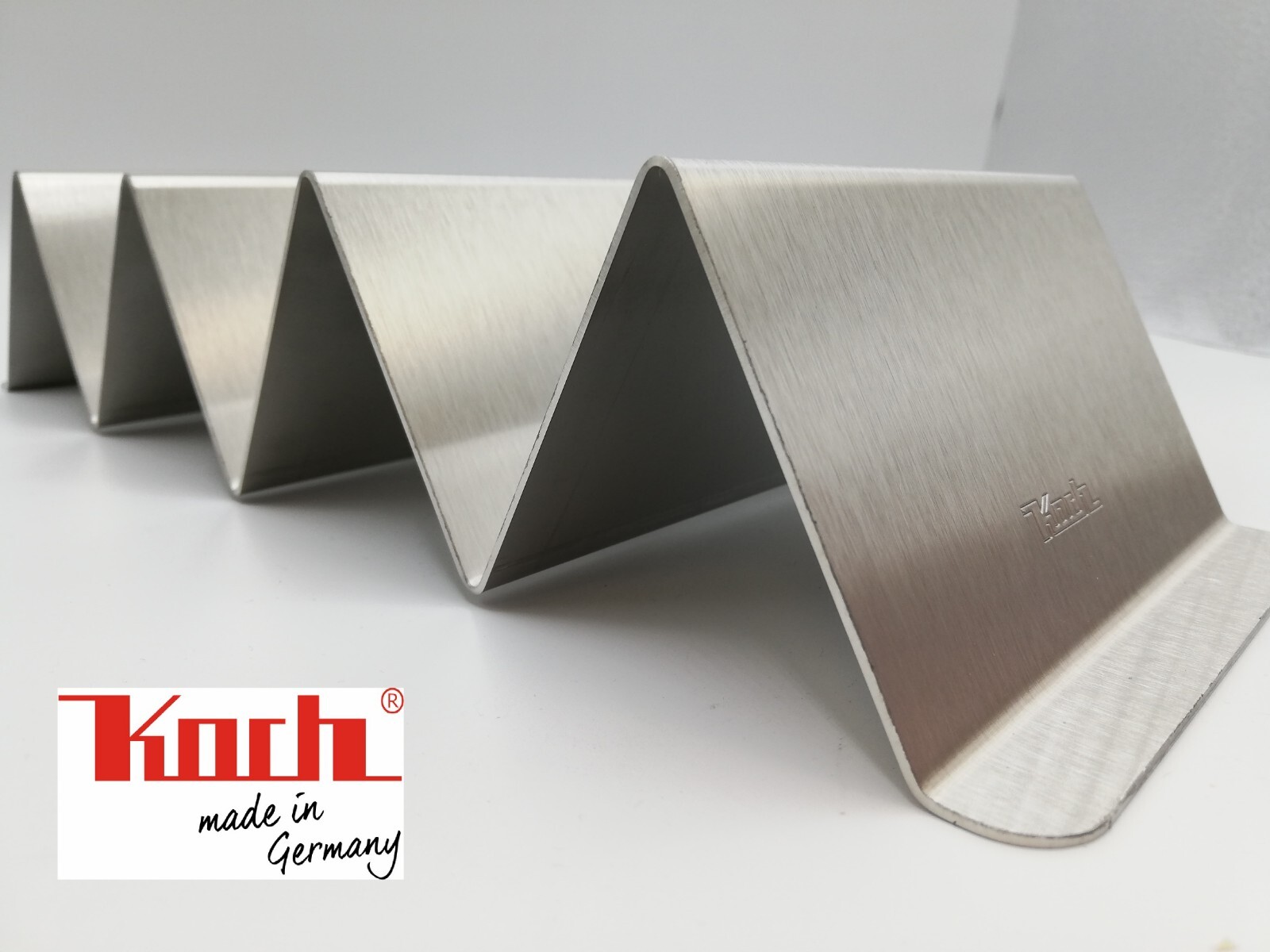 KOCH #94 Snack /Taco / Hot Dog / Bratwurst Halter Profiqualität - Edelstahl 700g