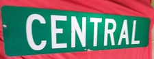 AUTHENTIC Retired CENTRAL AVE ST STREET SIGN 36X9" road,traffic MAN CAVE garage