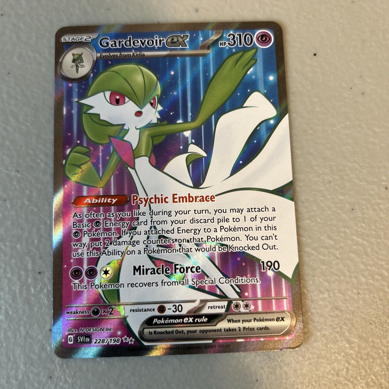 Mavin  Pokémon TCG Gardevoir ex Scarlet & Violet Base Set 228/198