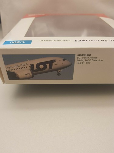 1:500 Herpa Wings 519069-003 LOT Polish Airlines Boeing 787-8 Dreamliner SP-LRC - Imagen 4 de 4