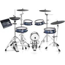HAMPBACK ACE-970 Electronic Drum Set, Dual-Layer Mesh Heads, Hi-Hat Stand