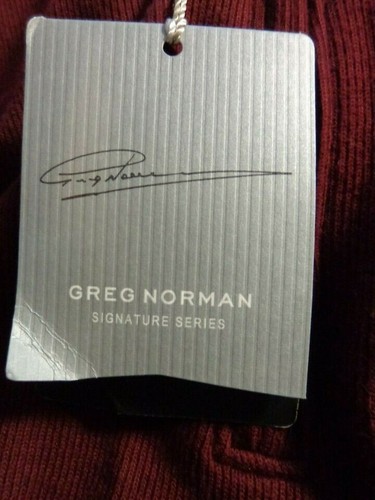 Greg Norman Shirt Men's M Maroon Signature Series 1/4 Zip Jacket New With Tags - Picture 8 of 8