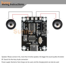 Type-C Mini PAM8403 Bluetooth Digital Power Amplifier Board 5W 5W For Class D