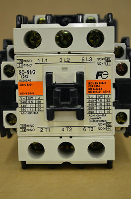 FUJI ELECTRIC SC-N1/G CONTACTOR CAT. NO: 4GC0T 
